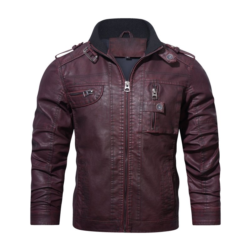 EB | Herren Slim-Fit Bikerjacke