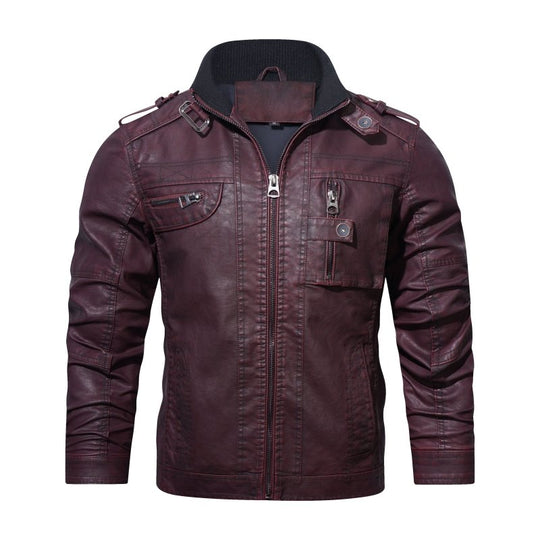 EB | Herren Slim-Fit Bikerjacke