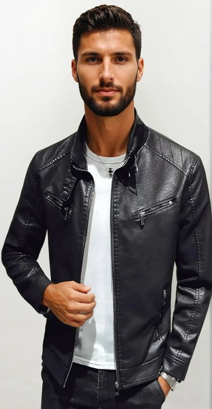 EB | Bikerjacke Im Modernen Stil für Freizeit und Ausgehen