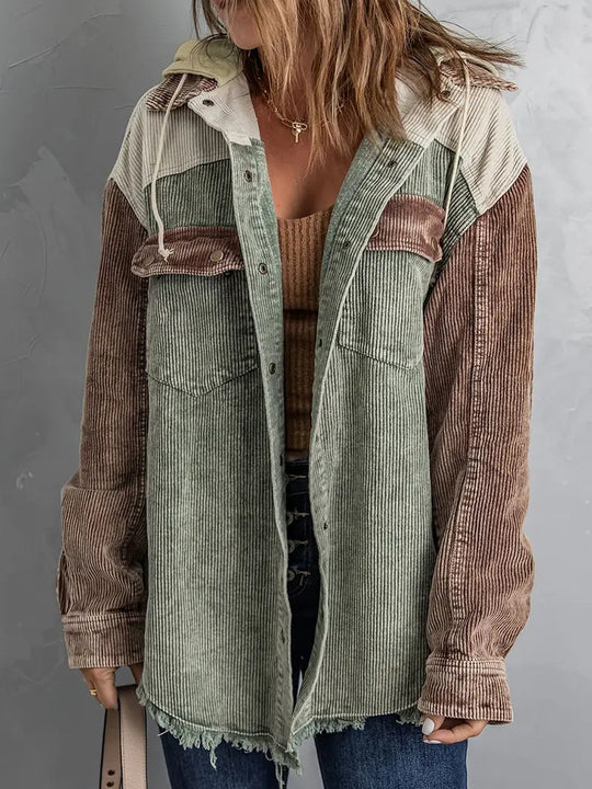 EB | Schöne & Kuschelige Weinlese Cordjacke