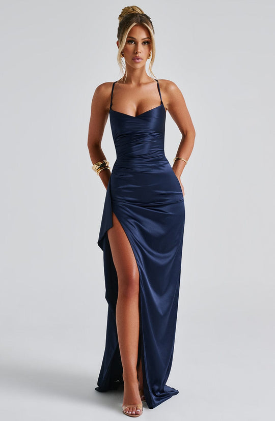 EB | Marineblaues Maxikleid