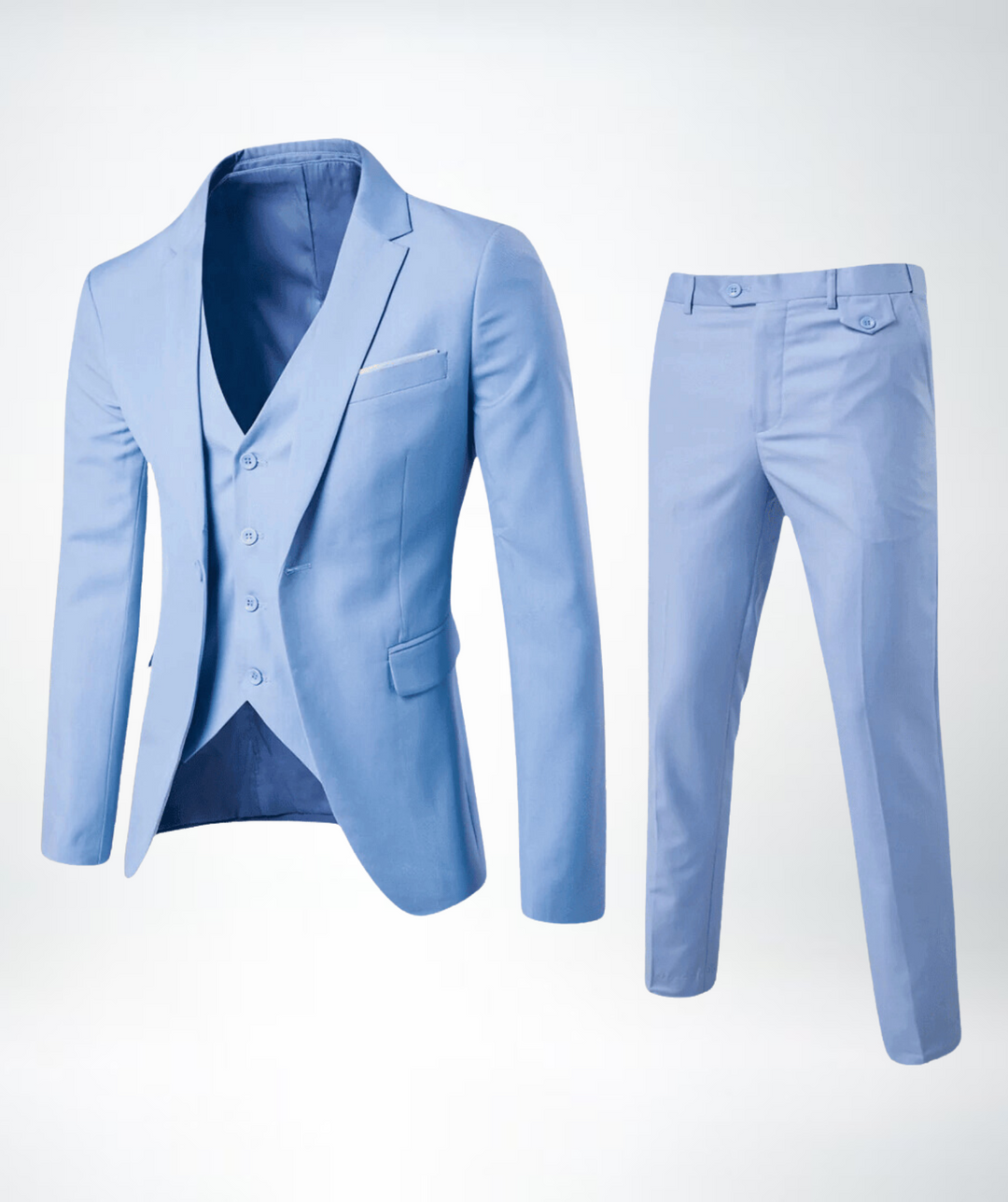 EB Herren Slim Fit Business Anzug 2-teilig – Sakko & Hose