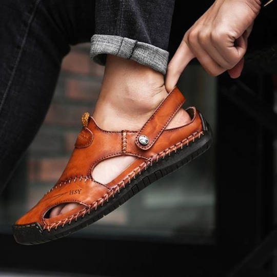 EB | Herren Barfuss Sandalen Schwarz