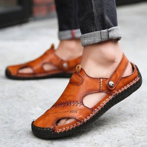 EB | Herren Barfuss Sandalen Schwarz