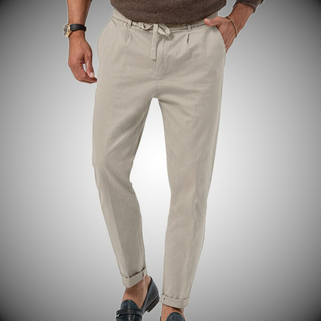 EB | Herren Chino Hose Weiß Stoffhose