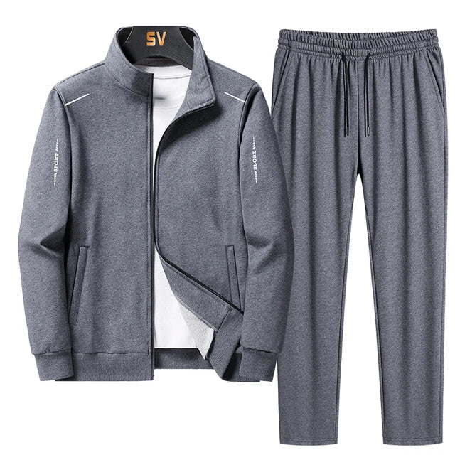 EB | Trainingsanzug - Bequemes Set mit sportlicher Jacke und elastischen Hosen für den täglichen Gebrauch