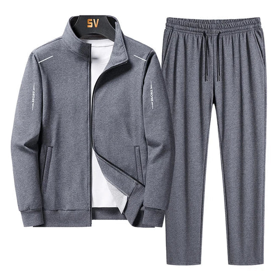 EB | Trainingsanzug - Bequemes Set mit sportlicher Jacke und elastischen Hosen für den täglichen Gebrauch
