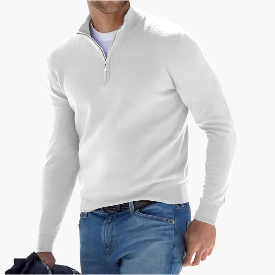 EB | Strickpullover mit Reißverschluss - Eleganter Freizeit- und Business-Look