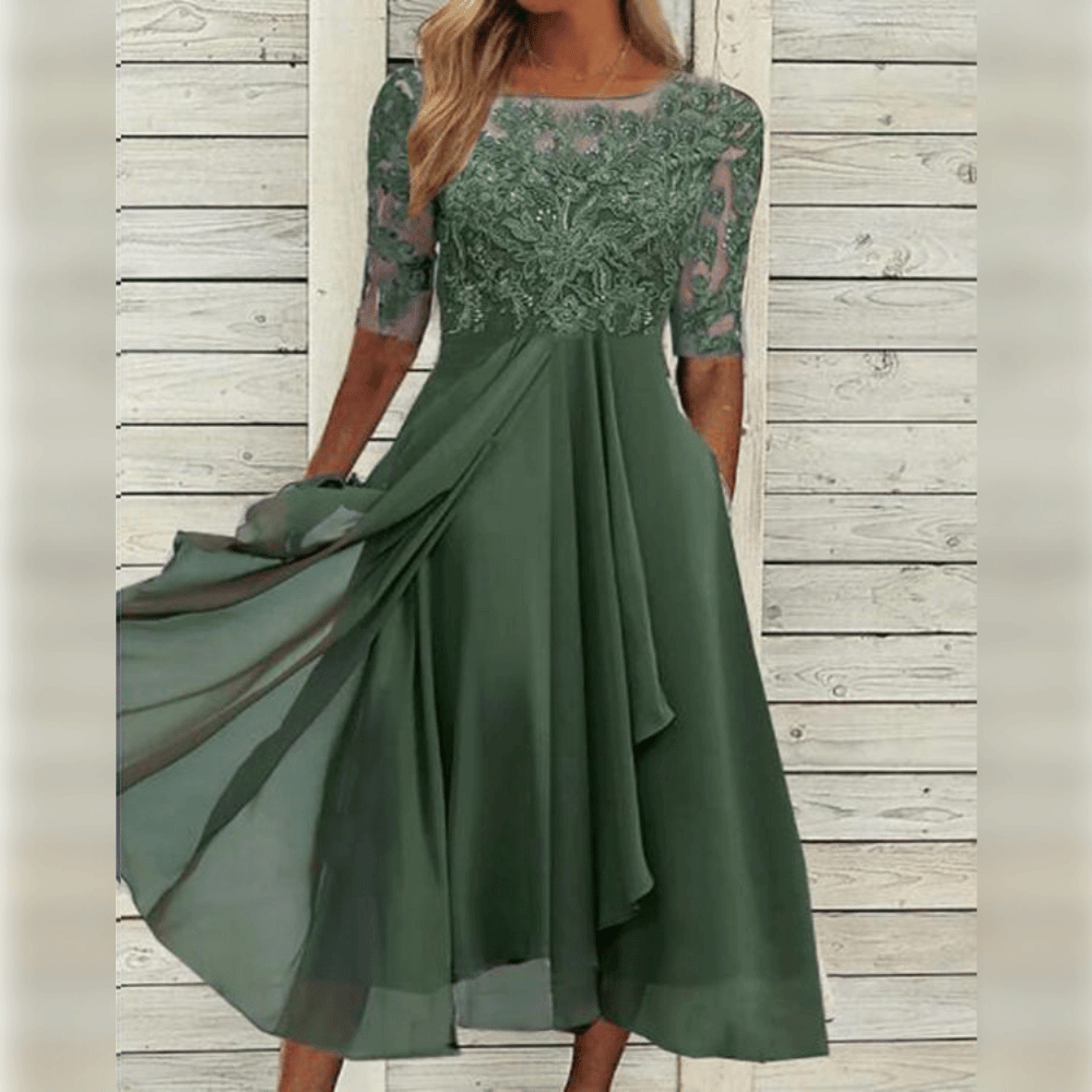 EB | Hochzeitsgast Kleid Elegante Midi