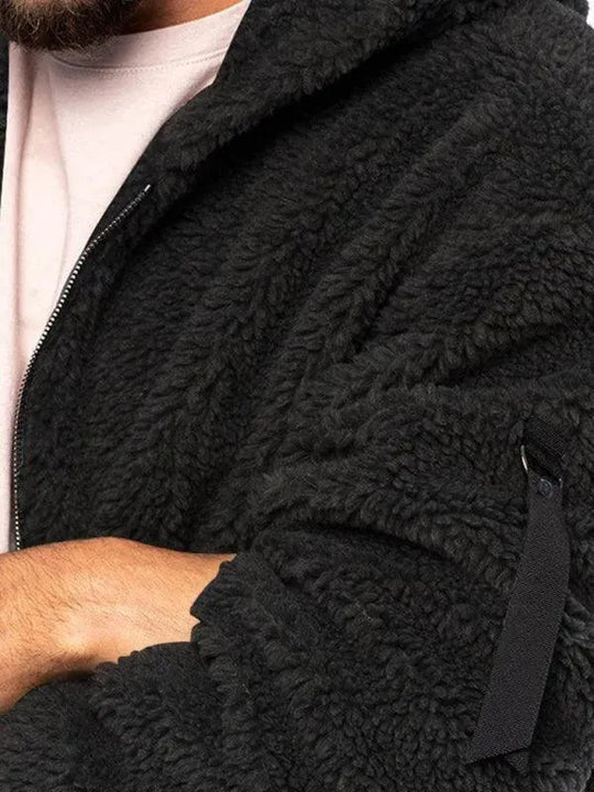 EB | Kapuzenfleece Männer Winterjacke