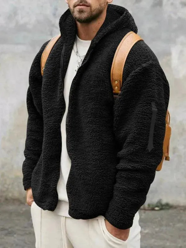 EB | Kapuzenfleece Männer Winterjacke