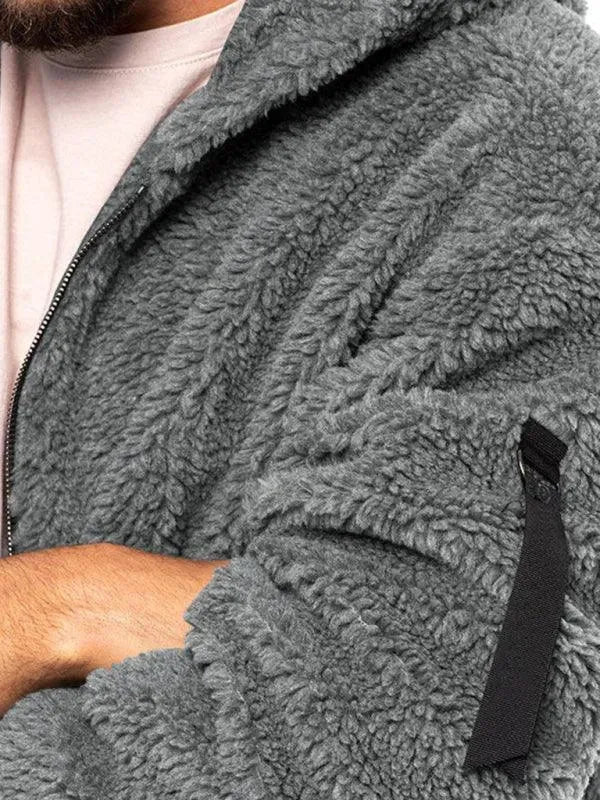 EB | Kapuzenfleece Männer Winterjacke