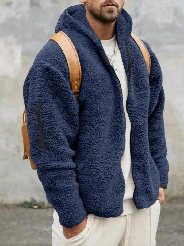 EB | Kapuzenfleece Männer Winterjacke