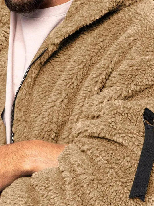 EB | Kapuzenfleece Männer Winterjacke