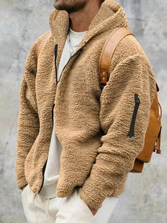 EB | Kapuzenfleece Männer Winterjacke