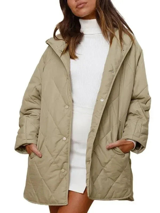 EB | Kapuzen Steppmantel Damen