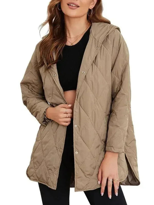 EB | Kapuzen Steppmantel Damen