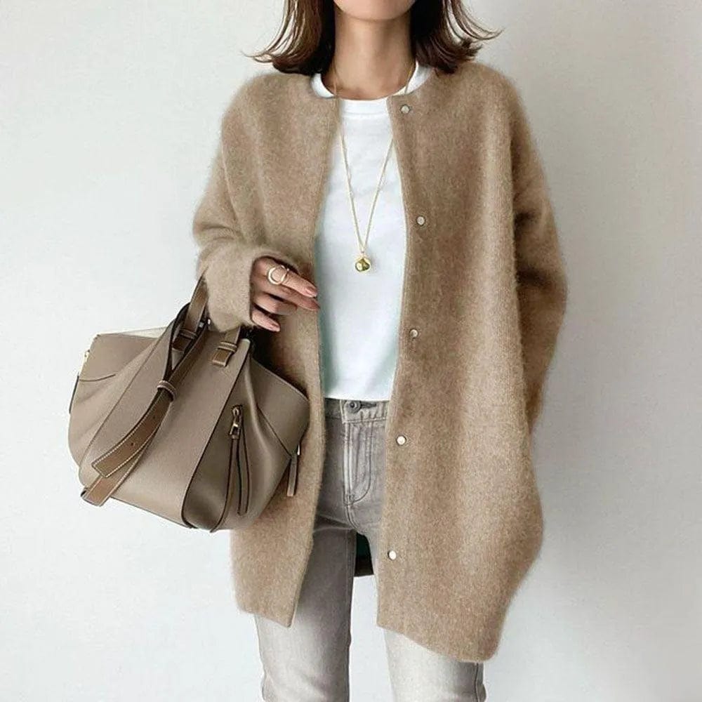 EB | Elegante Gebuttonte Strickjacke