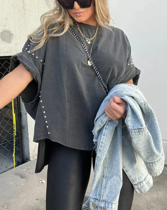 EB | Oversized Nieten T-Shirt