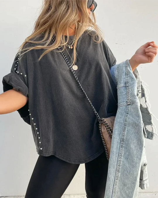 EB | Oversized Nieten T-Shirt