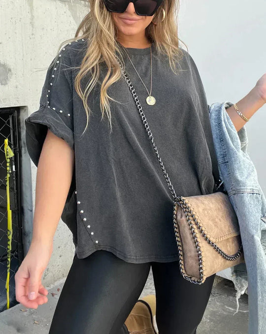 EB | Oversized Nieten T-Shirt