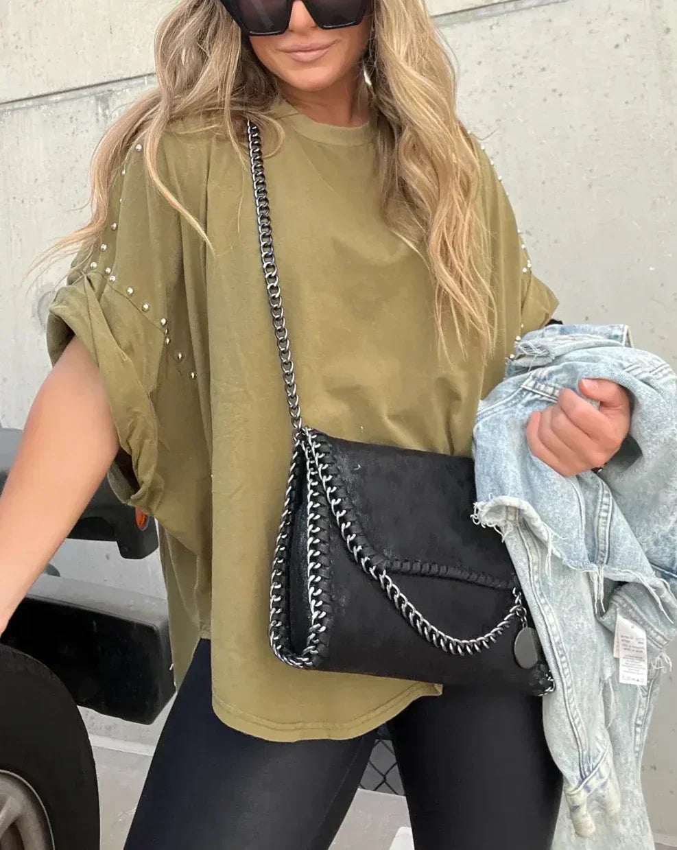 EB | Oversized Nieten T-Shirt