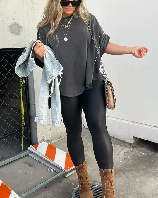 EB | Oversized Nieten T-Shirt