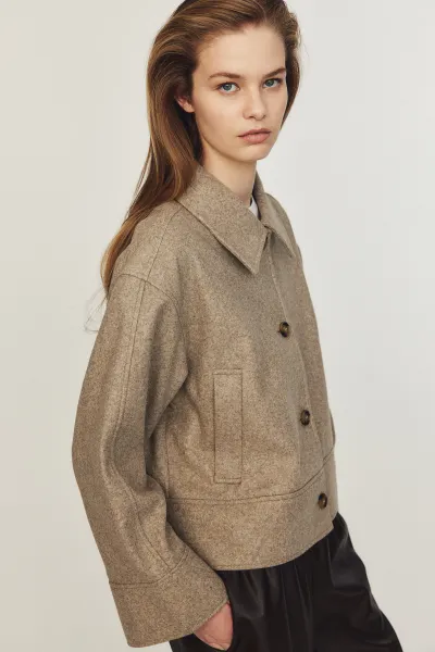 EB | Kragen Wollfilzjacke