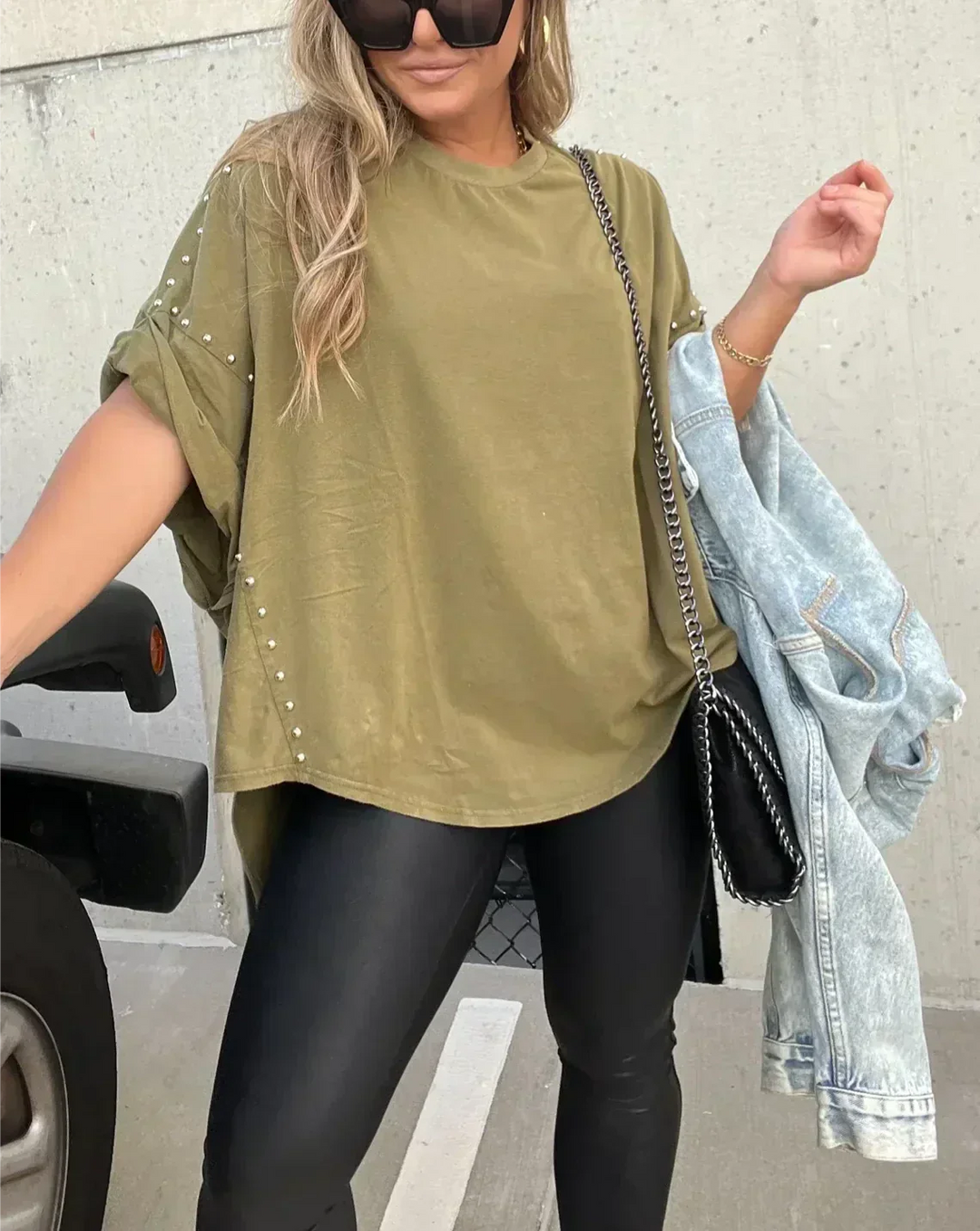 EB | Oversized Nieten T-Shirt