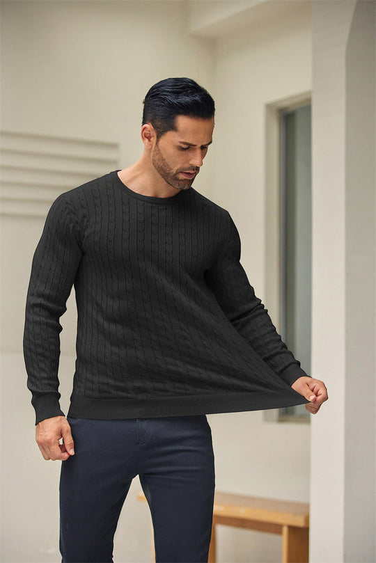 EB | Eleganter Zopfstrickpullover für Männer