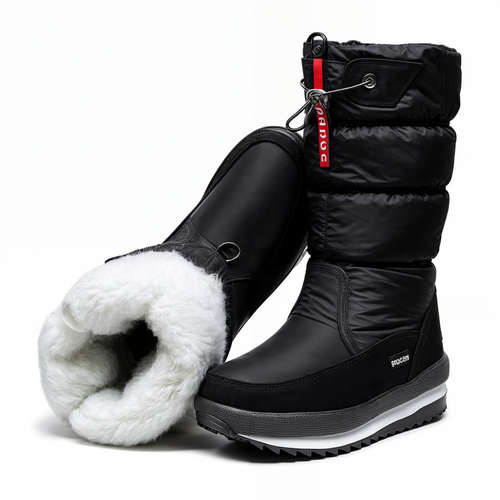 Dicke Plüschwinterstiefel für Frauen EB