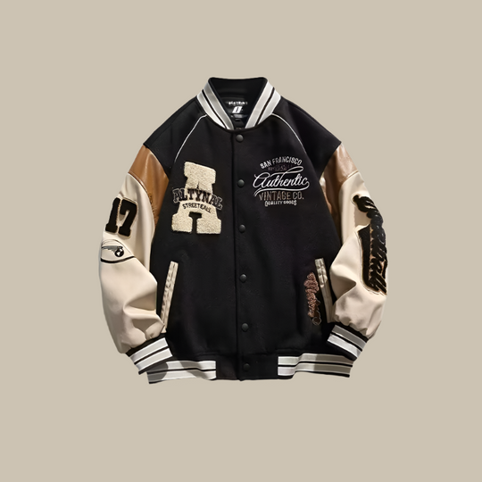 EB | Trendy Übergroße Weinlese Baseballjacke für Herren