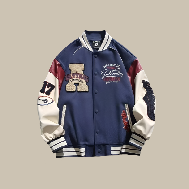EB | Trendy Übergroße Weinlese Baseballjacke für Herren