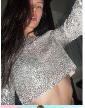 EB | Elegantes Pailletten-Cropped-Top