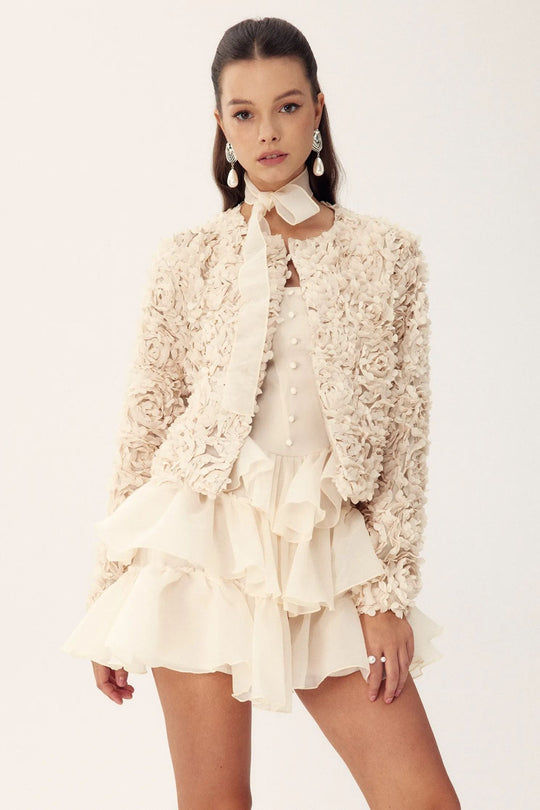 EB | Floral Applikation Kurzjacke
