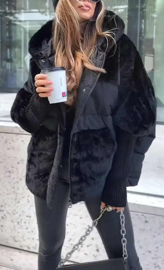 EB | Luxuriöse Moderne Bomberjacke mit Kapuze