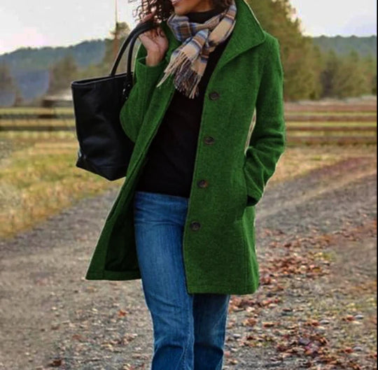 EB | Langer Trenchcoat Für Damen Im Winter Warm