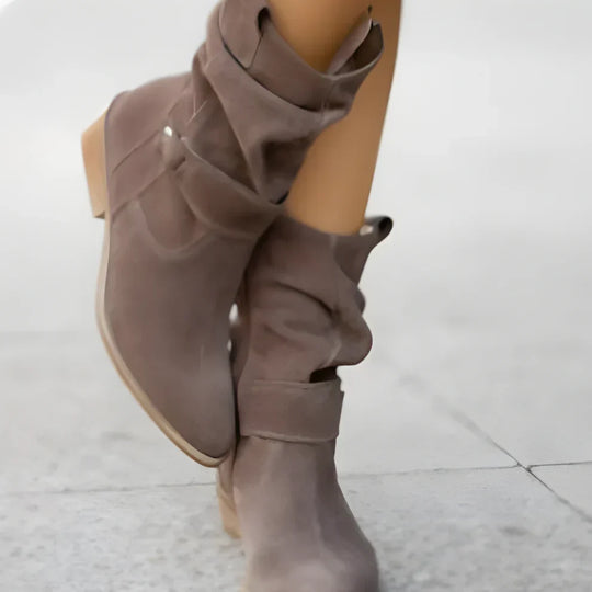 WildlederAnkleBoots Für Damen Mit Riemen Damen EB