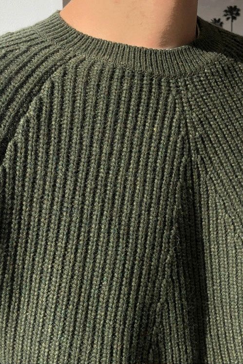 EB | Eleganter Gerippter Pullover für Männer