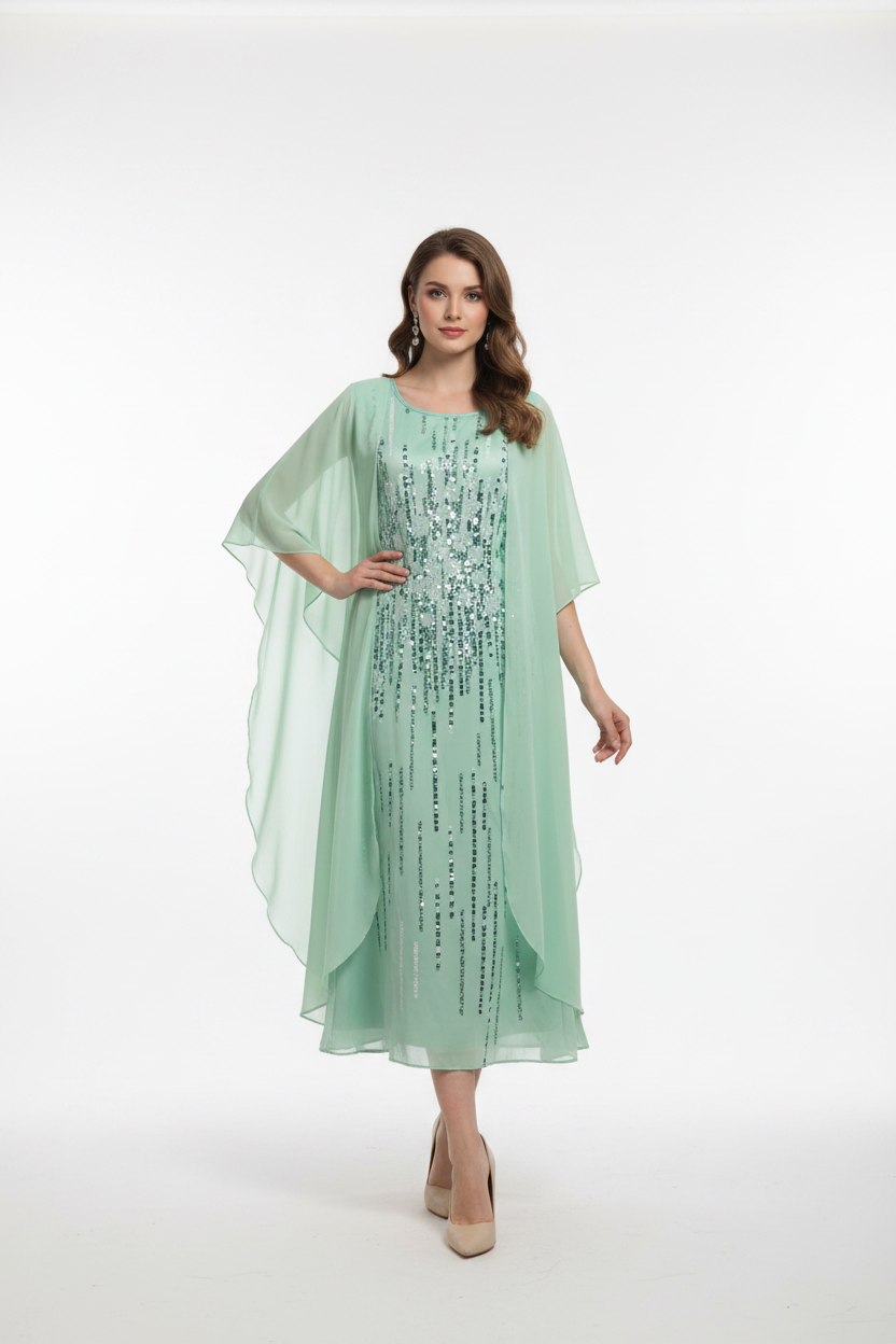 EB | Elegante Individuell Gedrucktes Kleid