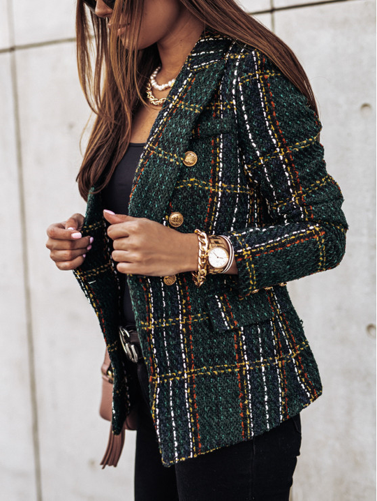 EB | Button Front Mantel Klassischer Longline
