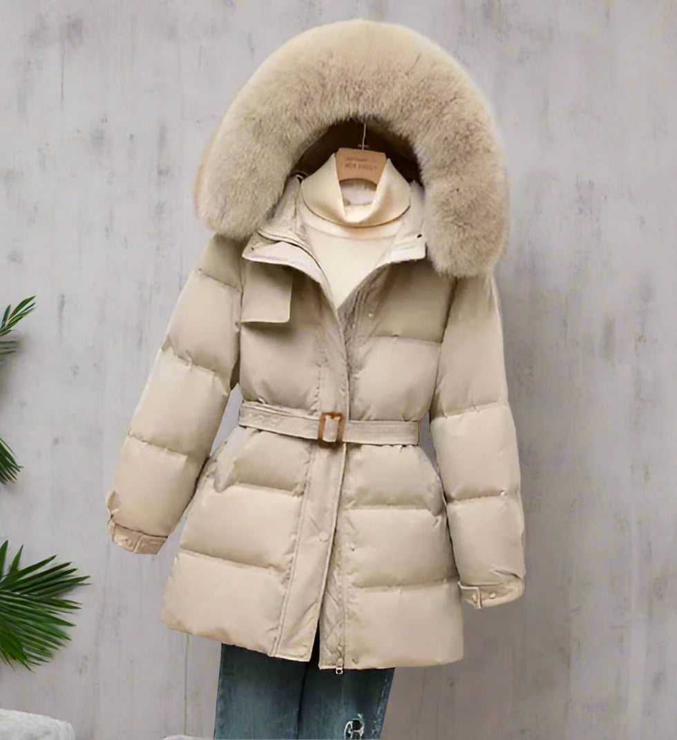 EB | Winterjacke mit abnehmbarer Kapuze für Damen ideal für kaltes Wetter