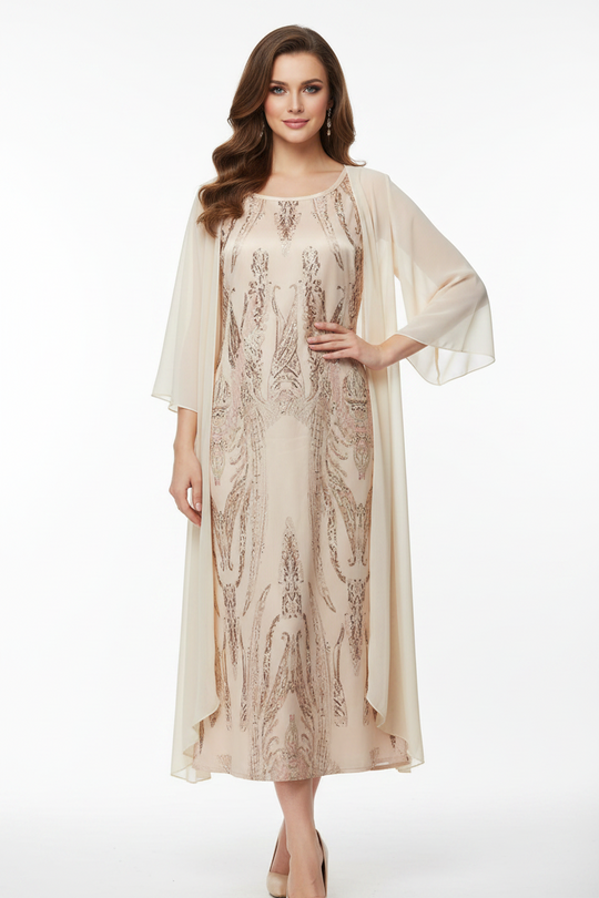 EB | Elegante Individuell Gedrucktes Kleid