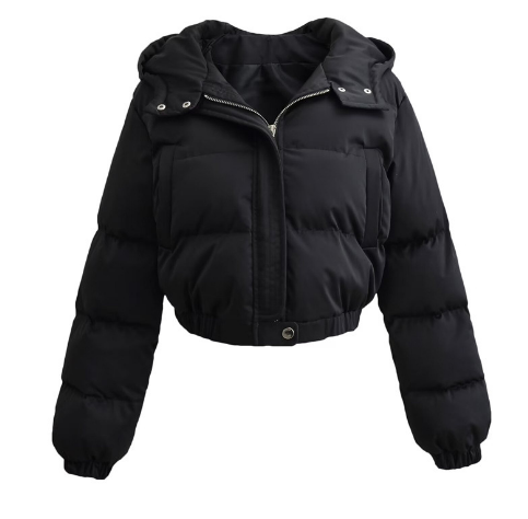 EB | Cropped Puffer Winterjacke - Langarm