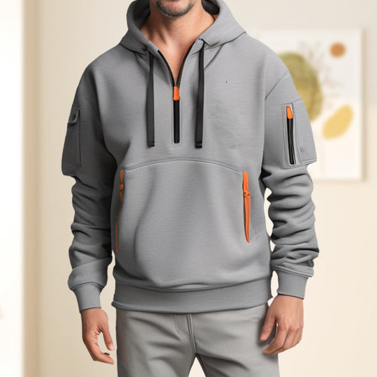 EB | Herren Sweatshirt mit Kapuze und Taschen