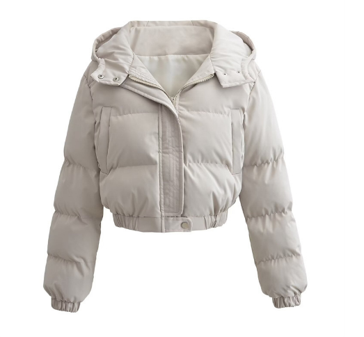 EB | Cropped Puffer Winterjacke - Langarm