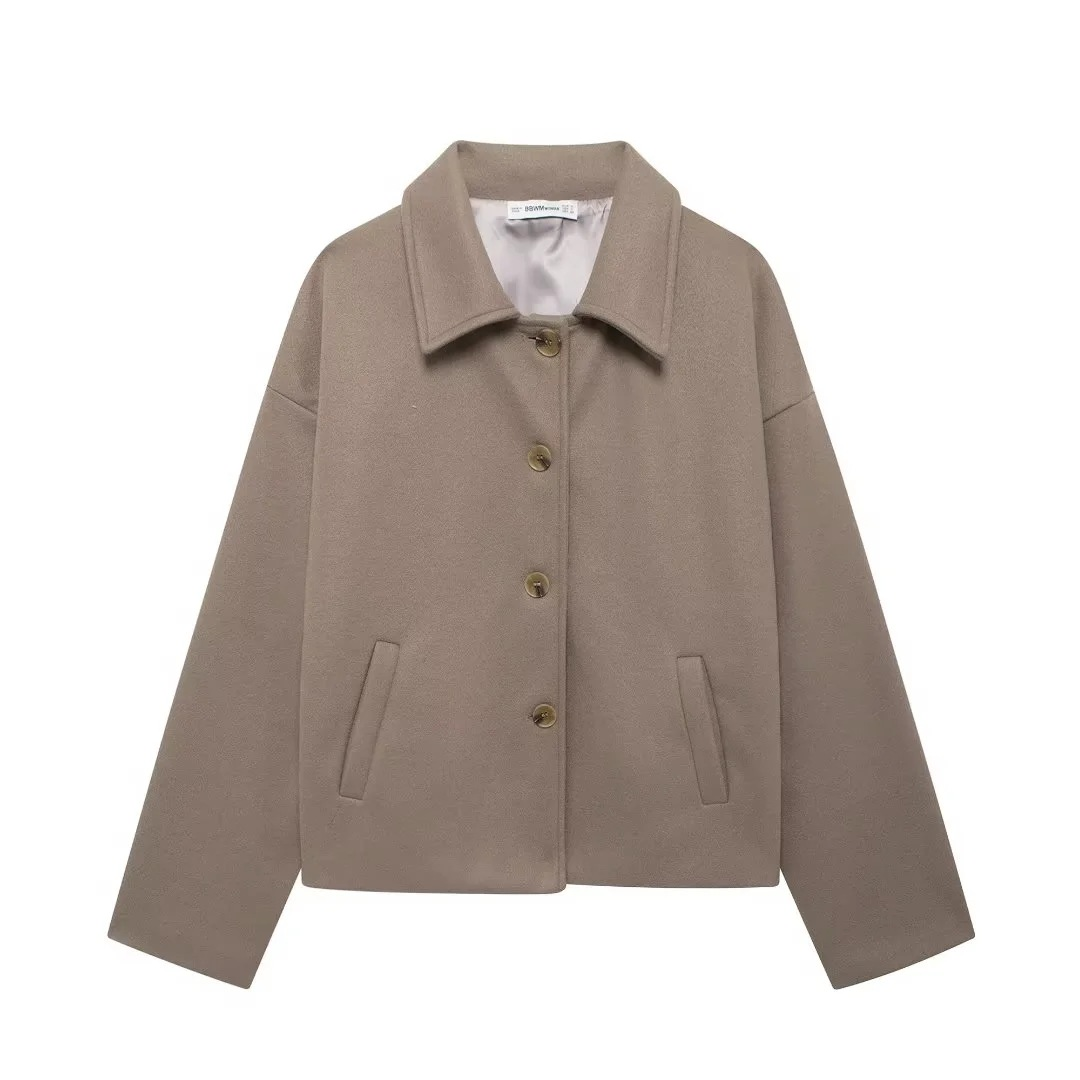 EB | Wolljacke mit Knöpfen Wollmischung Elegant und Warm