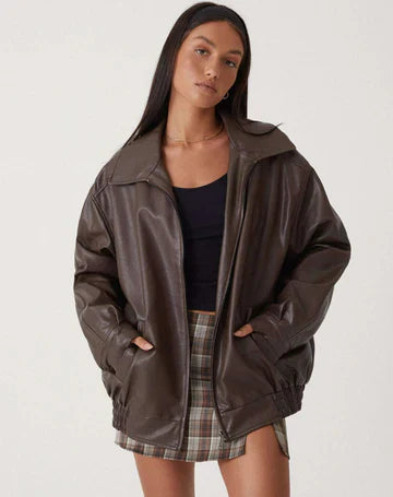 EB | Oversized Lederjacke