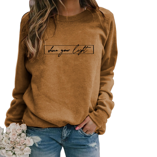 EB | Lässiges Sweatshirt mit Motivierendem Druck