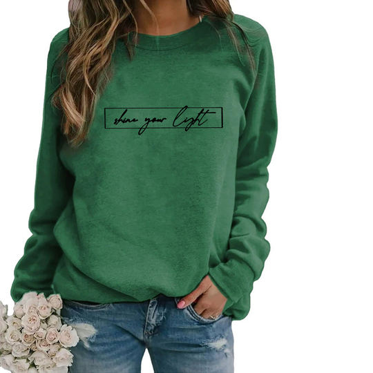 EB | Lässiges Sweatshirt mit Motivierendem Druck